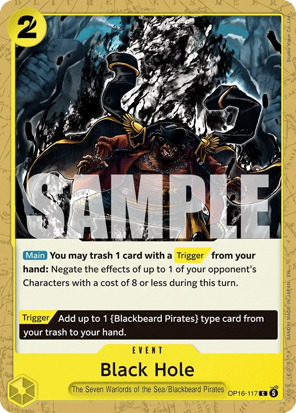 Black Hole #OP16-117 The Time of Battle One Piece card