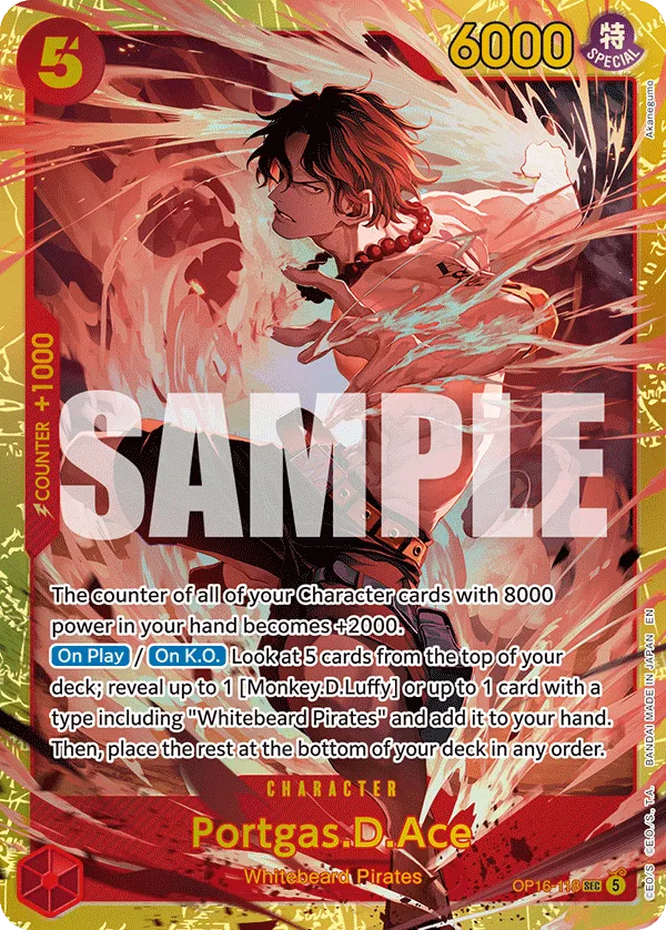 Portgas.D.Ace #OP16-118 The Time of Battle One Piece card