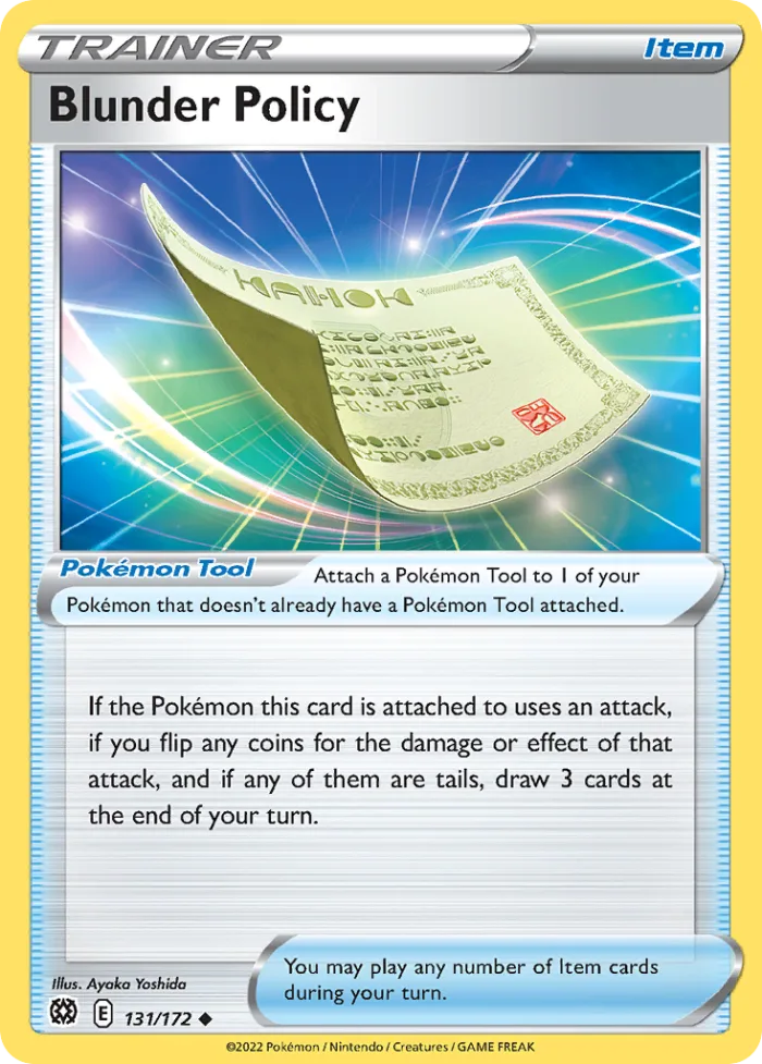 Blunder Policy #131 Brilliant Stars Pokemon card