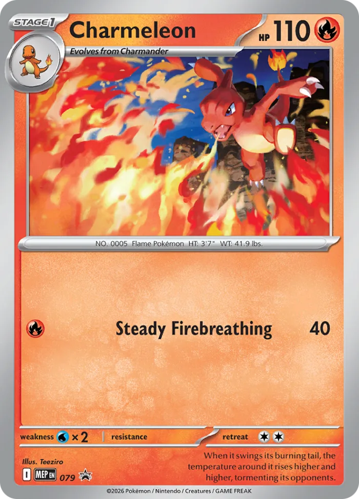 Charmeleon #MEP 079 MEP Black Star Promos Pokemon card