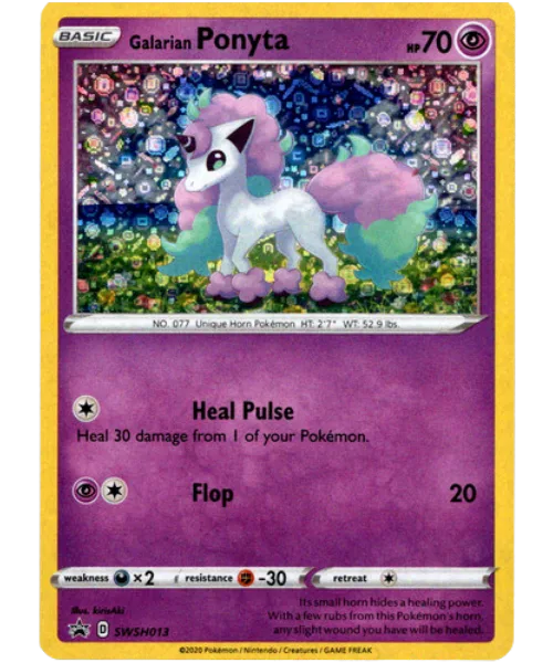 Galarian Ponyta #SWSH 013 SWSH Black Star Promos Pokemon card