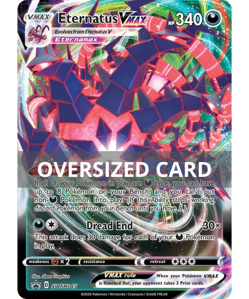 Eternatus VMAX #SWSH045 Oversized SWSH Black Star Promos Pokemon card