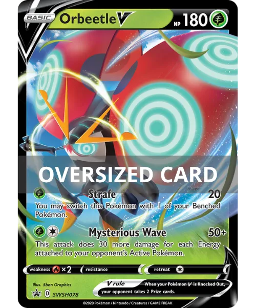 Orbeetle V #SWSH078 Oversized SWSH Black Star Promos Pokemon card