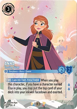 Anna #5 Curator’s Collection: Heroines Edition Disney Lorcana card
