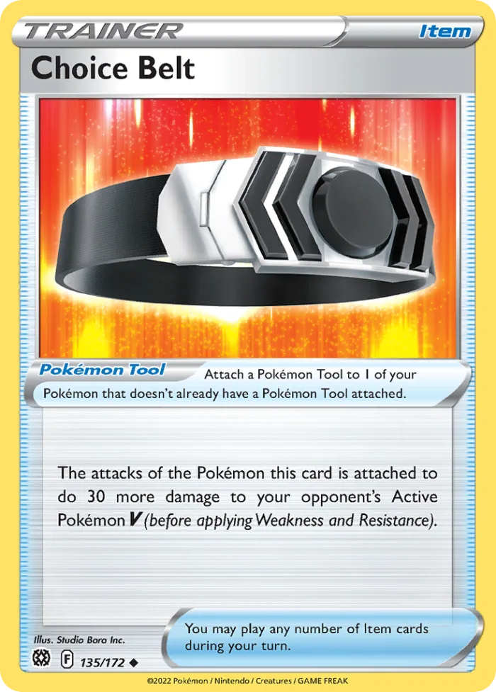 Choice Belt #135 Brilliant Stars Pokemon card