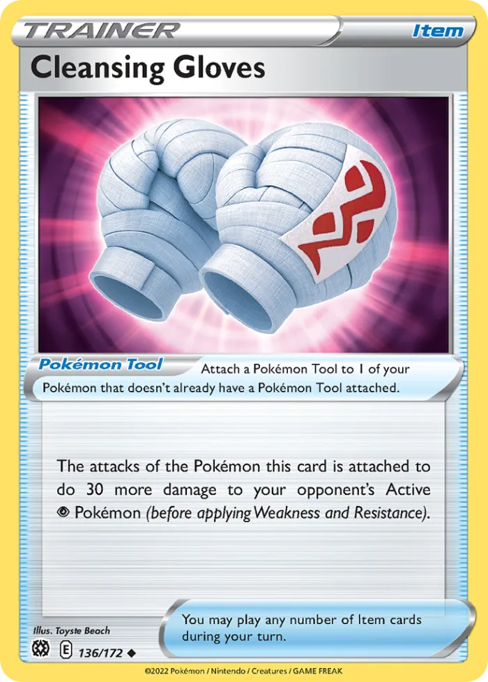 Cleansing Gloves #136 Brilliant Stars Pokemon card