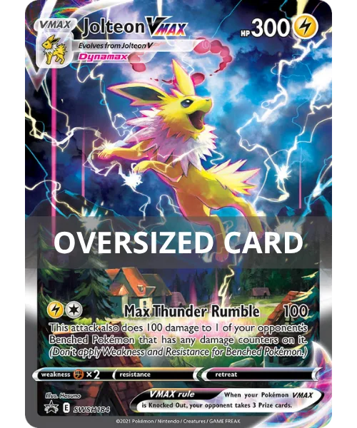Jolteon VMAX #SWSH184 Oversized SWSH Black Star Promos Pokemon card