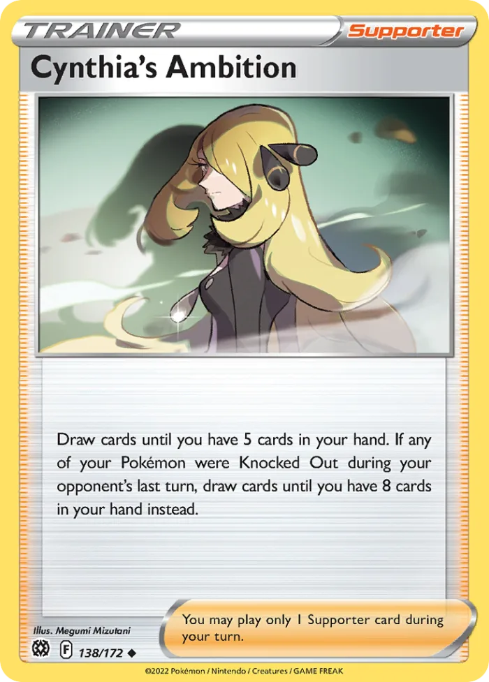 Cynthia's Ambition #138 Brilliant Stars Pokemon card