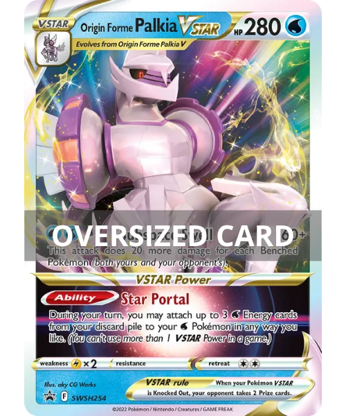 Origin Forme Palkia VSTAR #SWSH254 Oversized SWSH Black Star Promos Pokemon card