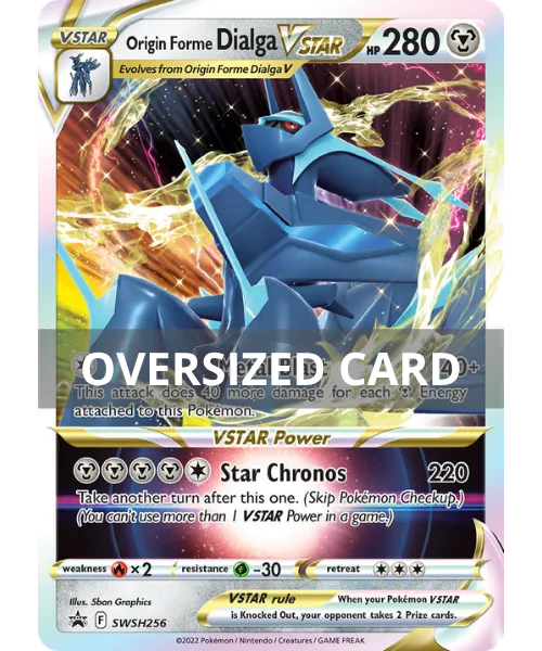 Origin Forme Dialga VSTAR #SWSH256 Oversized SWSH Black Star Promos Pokemon card