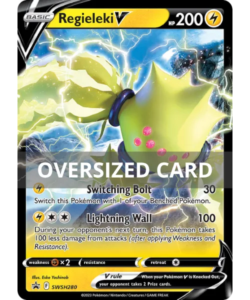 Regieleki V #SWSH280 Oversized SWSH Black Star Promos Pokemon card