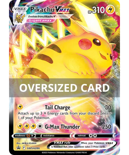 Pikachu VMAX #SWSH286 Oversized SWSH Black Star Promos Pokemon card