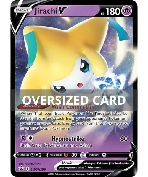 Jirachi V #SWSH299 Oversized SWSH Black Star Promos Pokemon card