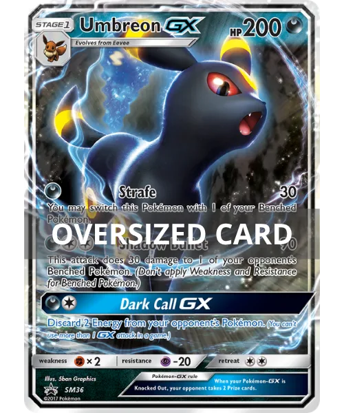Umbreon-GX #SM36 Oversized SM Black Star Promos Pokemon card