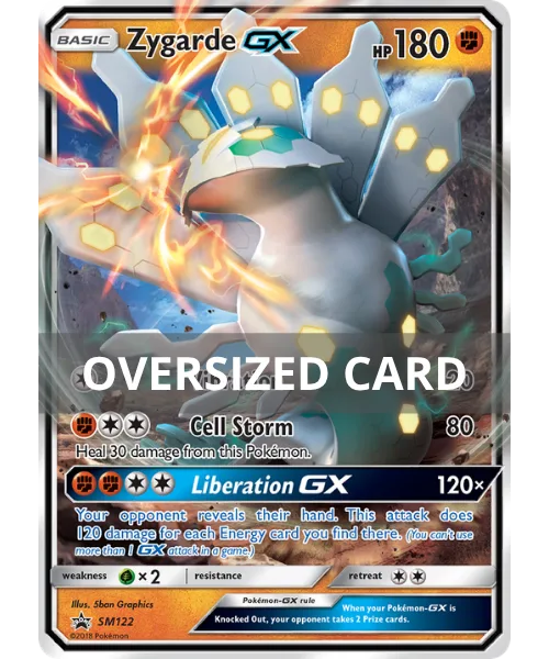 Zygarde-GX #SM122 Oversized SM Black Star Promos Pokemon card