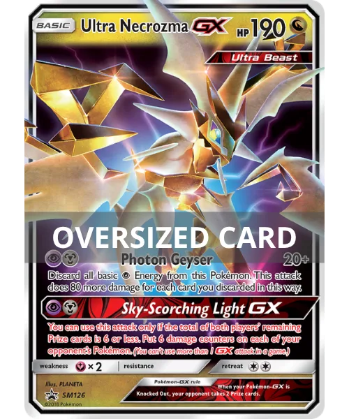 Ultra Necrozma-GX #SM126 Oversized SM Black Star Promos Pokemon card