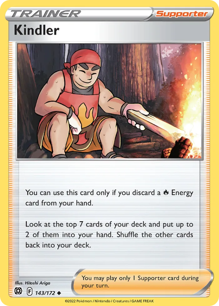 Kindler #143 Brilliant Stars Pokemon card