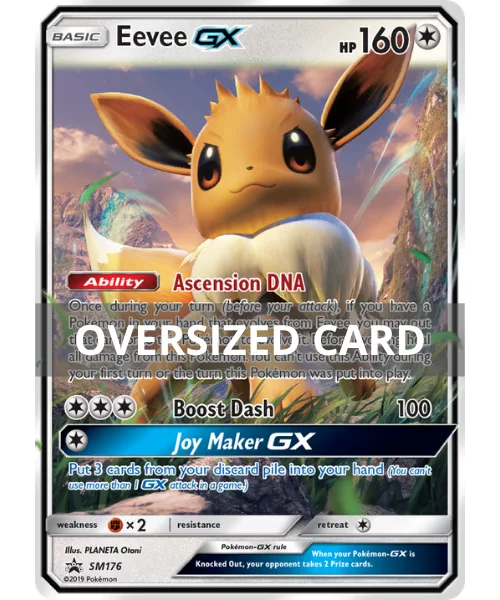 Eevee-GX #SM176 Oversized SM Black Star Promos Pokemon card