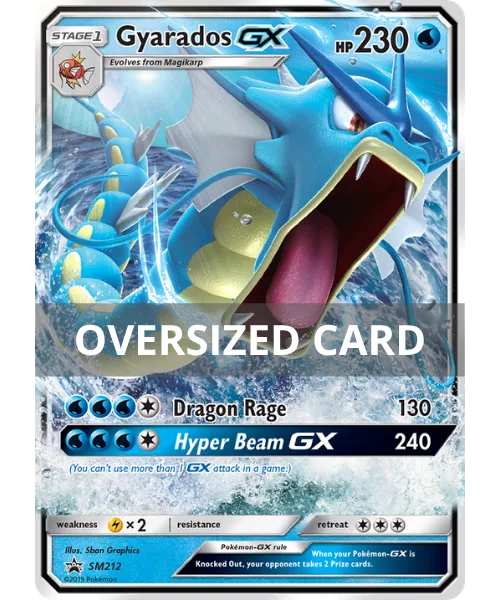 Gyarados-GX #SM212 Oversized SM Black Star Promos Pokemon card
