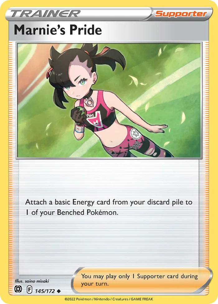 Marnie's Pride #145 Brilliant Stars Pokemon card