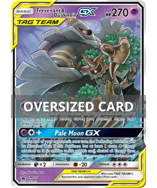 Trevenant & Dusknoir-GX #SM217 SM Black Star Promos Pokemon card