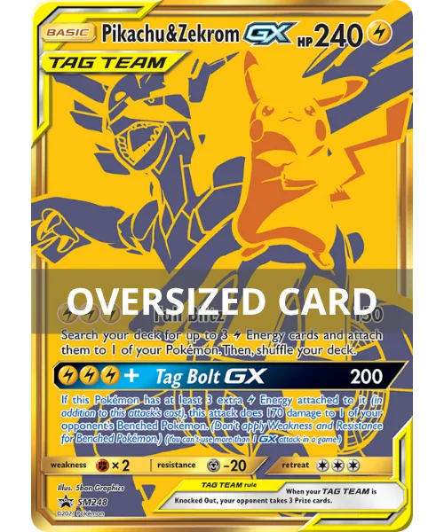 Pikachu & Zekrom-GX #SM248 SM Black Star Promos Pokemon card