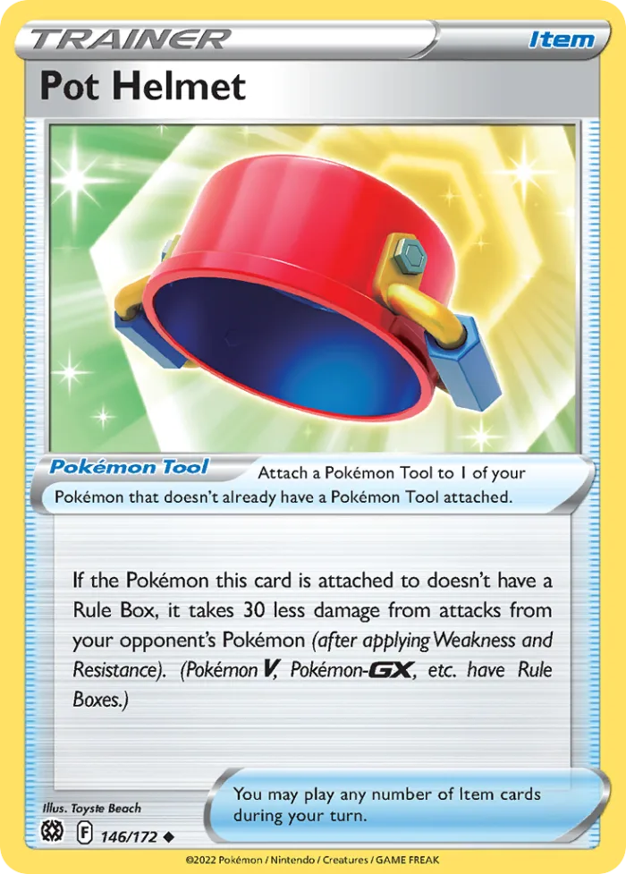 Pot Helmet #146 Brilliant Stars Pokemon card