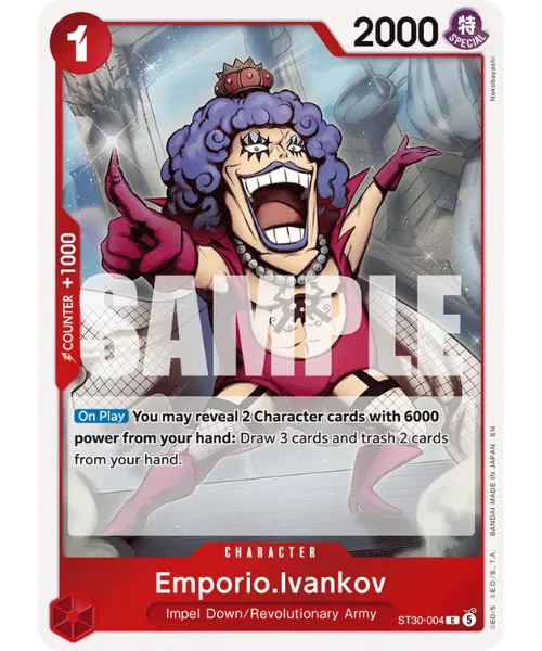 Emporio.Ivankov #ST30-004 EX Luffy & Ace One Piece card