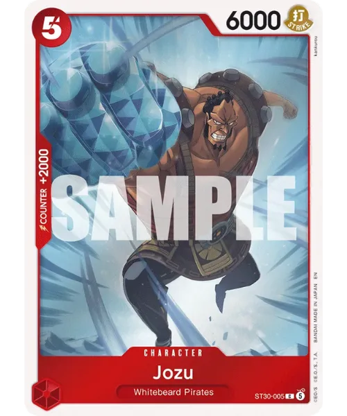 Jozu #ST30-005 EX Luffy & Ace One Piece card