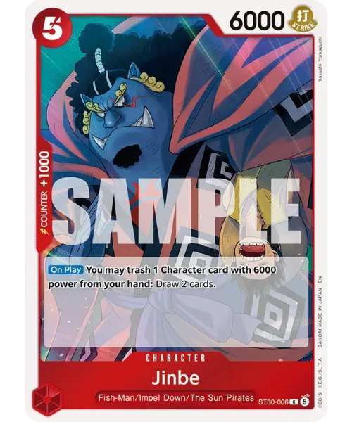 Jinbe #ST30-006 EX Luffy & Ace One Piece card