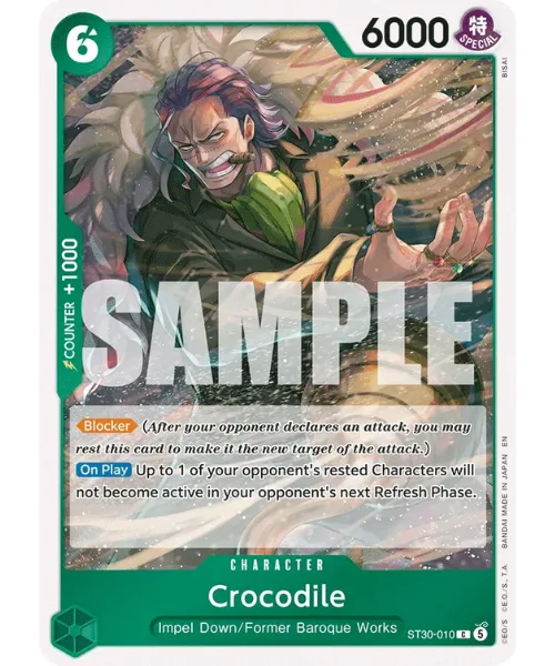 Crocodile #ST30-010 EX Luffy & Ace One Piece card