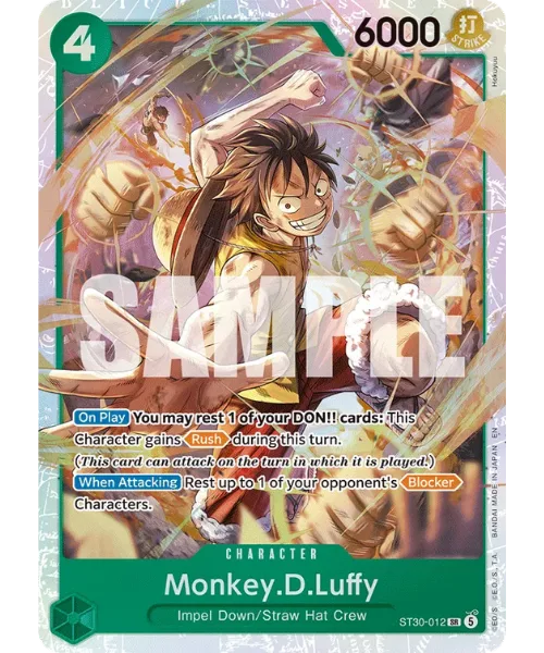 Monkey.D.Luffy #ST30-012 EX Luffy & Ace One Piece card