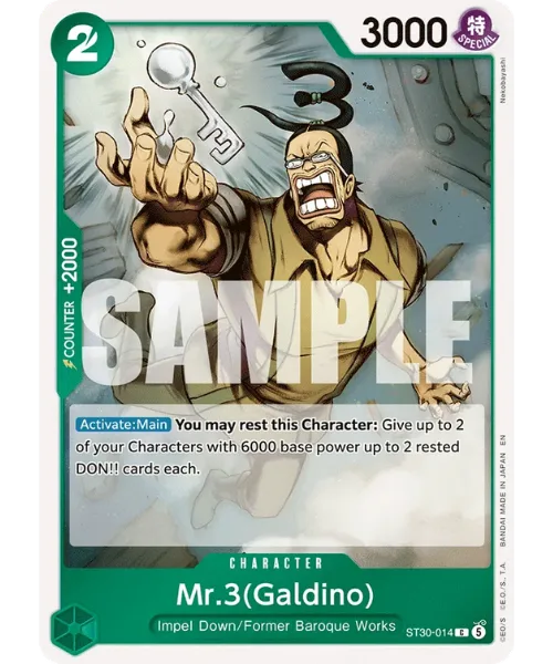 Mr.3(Galdino) #ST30-014 EX Luffy & Ace One Piece card