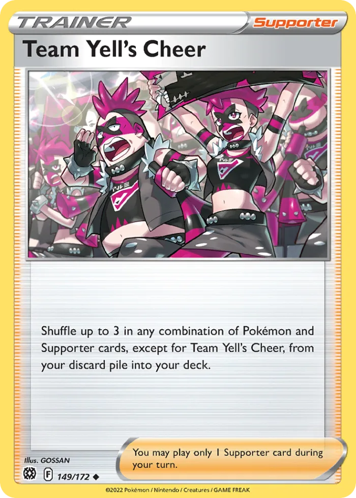 Team Yell's Cheer #149 Brilliant Stars Pokemon card