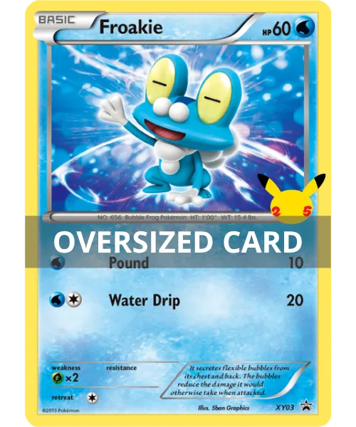 Froakie #XY03 Oversized XY Black Star Promos Pokemon card