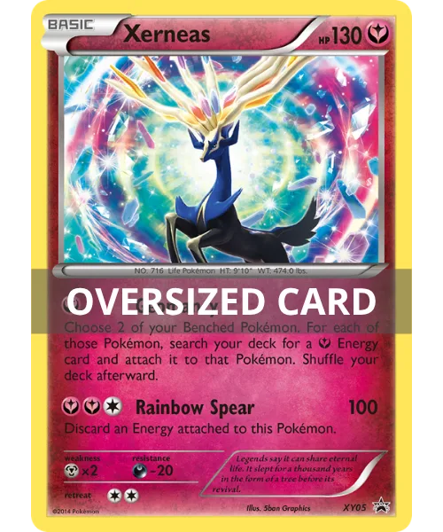 Xerneas #XY05 Oversized XY Black Star Promos Pokemon card