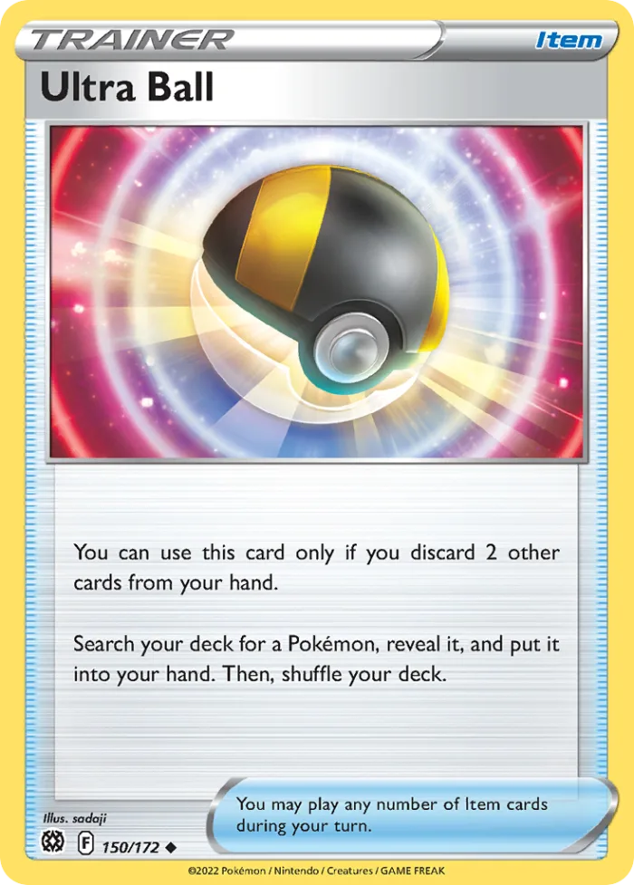 Ultra Ball #150 Brilliant Stars Pokemon card