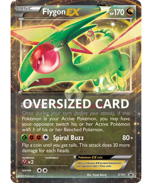 Flygon EX #XY61 Oversized XY Black Star Promos Pokemon card