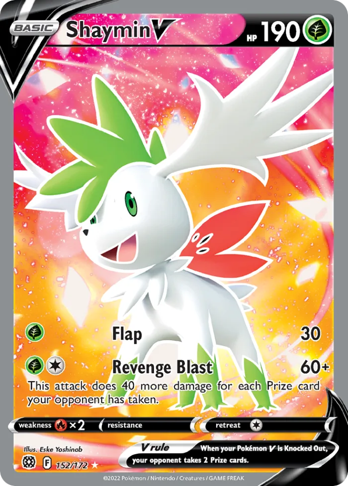 Shaymin V #152 Brilliant Stars Pokemon card