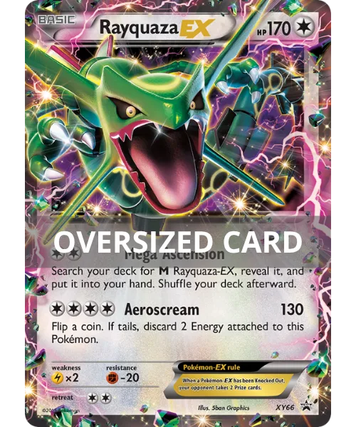 Rayquaza EX #XY66 Oversized XY Black Star Promos Pokemon card