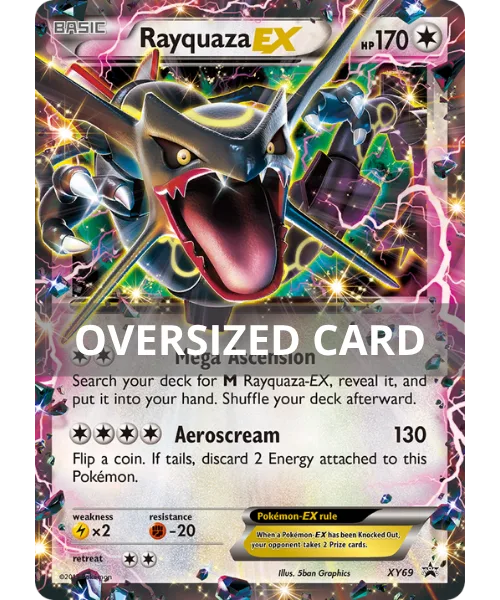 Rayquaza EX #XY69 Oversized XY Black Star Promos Pokemon card