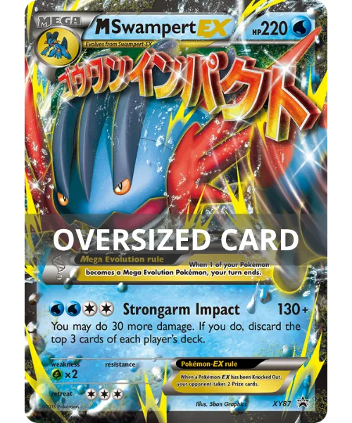 MSwampert EX #XY87 XY Black Star Promos Pokemon card