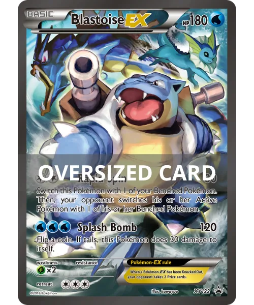 Blastoise EX #XY122 Oversized XY Black Star Promos Pokemon card