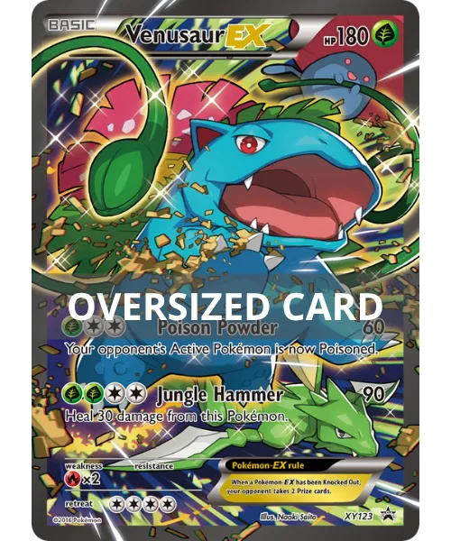 Venusaur EX #XY123 Oversized XY Black Star Promos Pokemon card