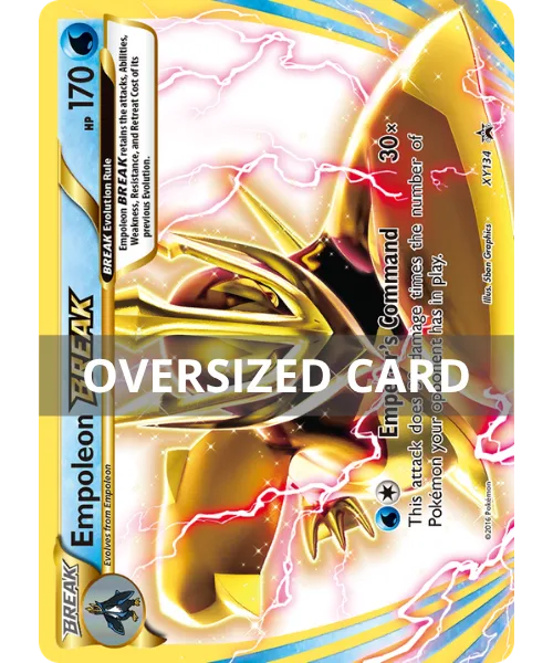 Empoleon BREAK #XY134 Oversized XY Black Star Promos Pokemon card