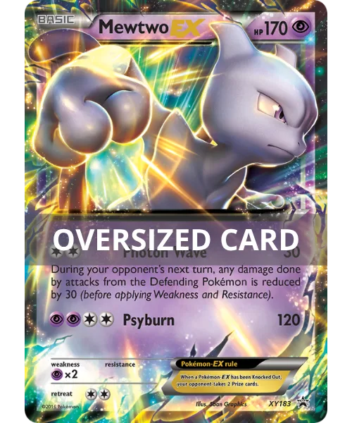 Mewtwo EX #XY183 Oversized XY Black Star Promos Pokemon card