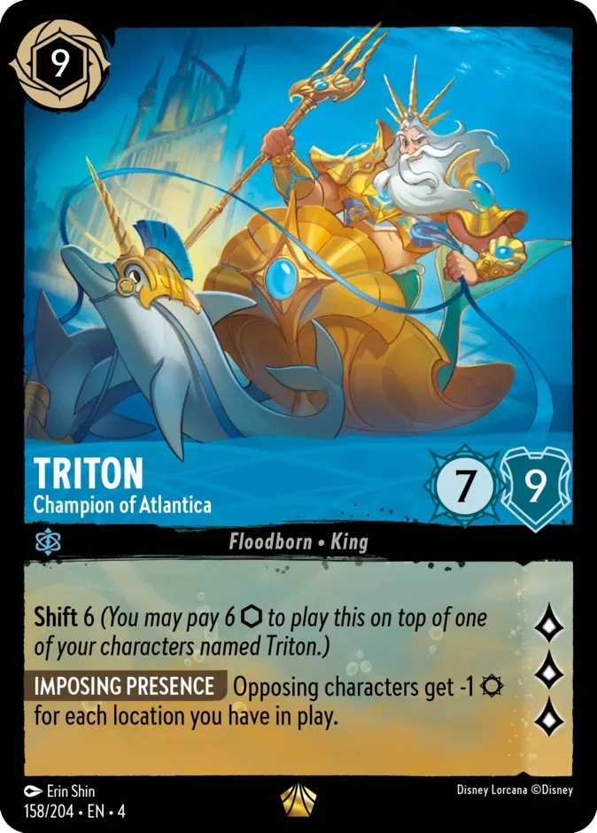 Triton #158 Ursula's Return Disney Lorcana card