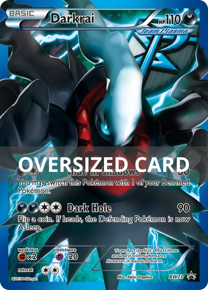 Darkrai #BW73 Oversized BW Black Star Promos Pokemon card