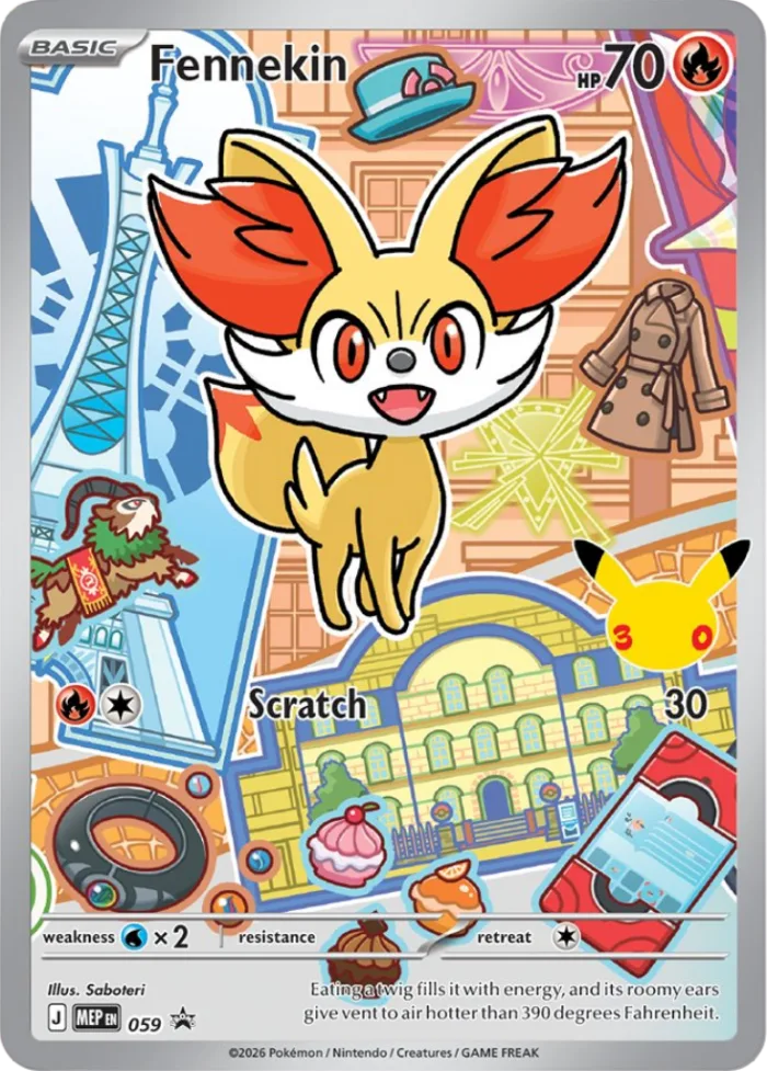 Fennekin #MEP 059 MEP Black Star Promos Pokemon card