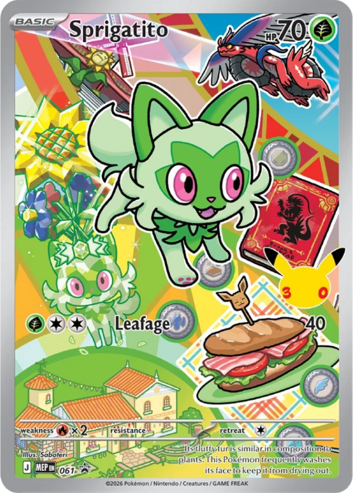 Sprigatito #MEP 061 MEP Black Star Promos Pokemon card